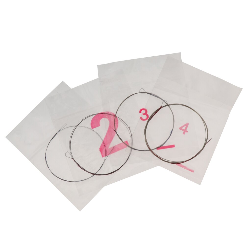 Conjunto de 4 Alta Qualidade Núcleo de Aço Peças de Cordas para Liu Qin Soprano Instrumento Alaúde Chinês