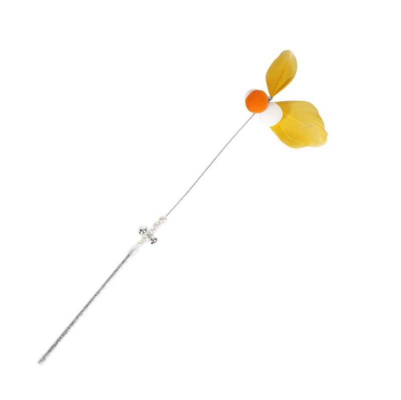 1Pc Kat Interactieve Speelgoed Stok Veer Wand Met Kleine Bell Muis Kooi Speelgoed Plastic Kunstmatige Kleurrijke Kat Teaser Speelgoed levert: 6