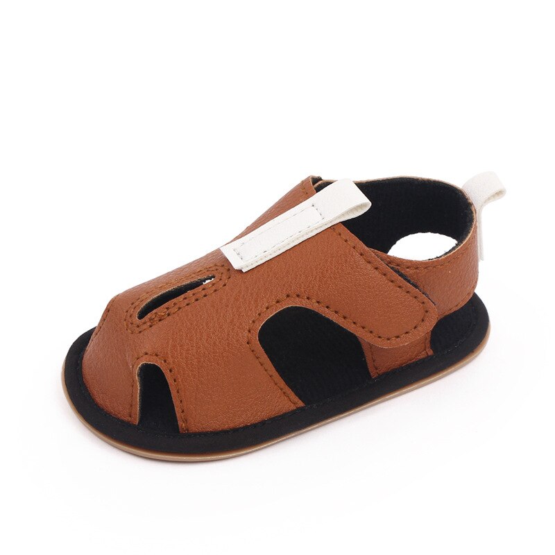 Fashion Infant Baby Boy Sandales Toddler Summer Shoes Newborn Bebes Soft Rubber Sole Footwear for 1 Year Trainers Sandalen Gifts: Brown / 13-18 mesi