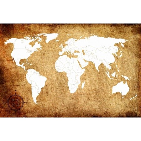 3D Dimensional Map Wall Paper 289463296