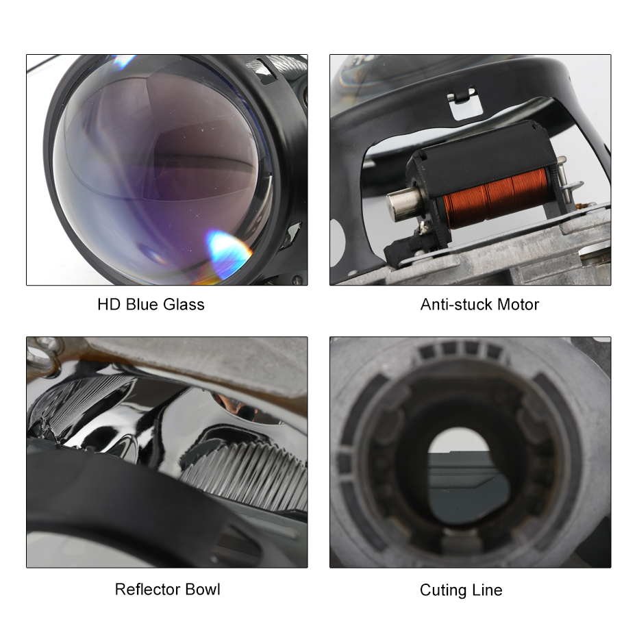 RONAN Upgrade 3.0 Bi xenon hella 5R G5 projector blue film lenses headlight retrofit DIY D1S D2H D3S D4S D2S car headlamp