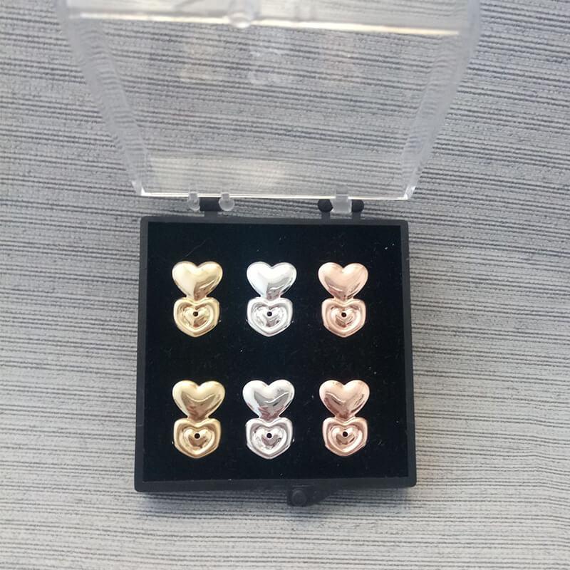 Pendientes de oro/plata/oro hipoalergénicos para mujer, pendientes con soporte lfters: 6