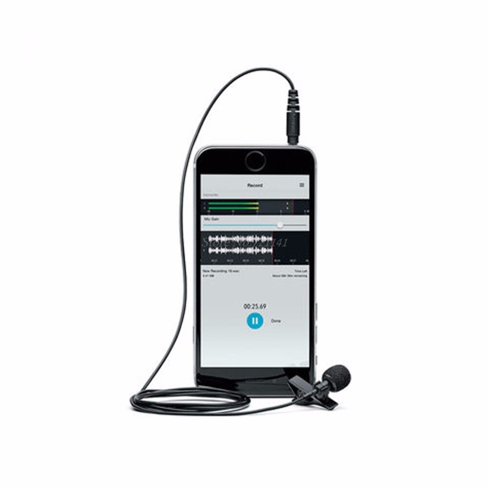 Clip-On Style Omnidirectional Condenser Wired Microphone For Laptop PC Smart Phone Electronics Stocks