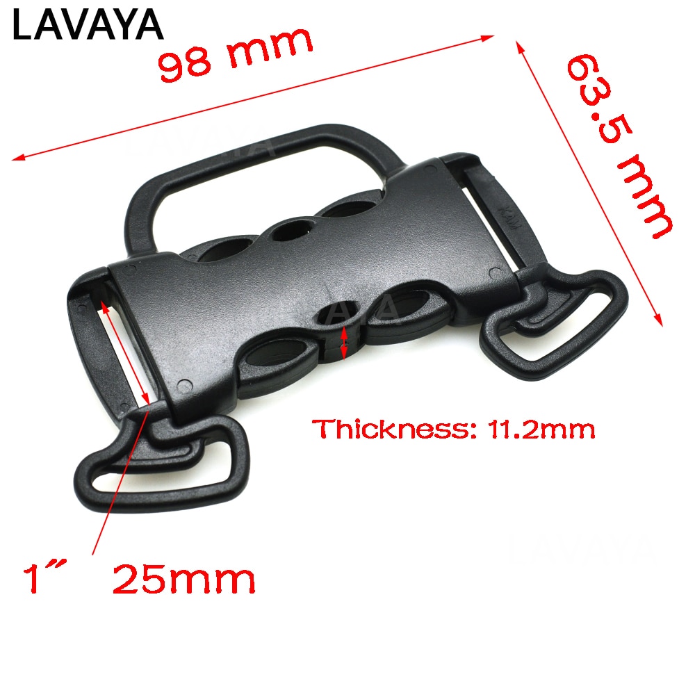 1pcs 25mm Webbing Bag Accessories Woven Tape Sewing Side Release Buckle Plastic for Backpack Straps