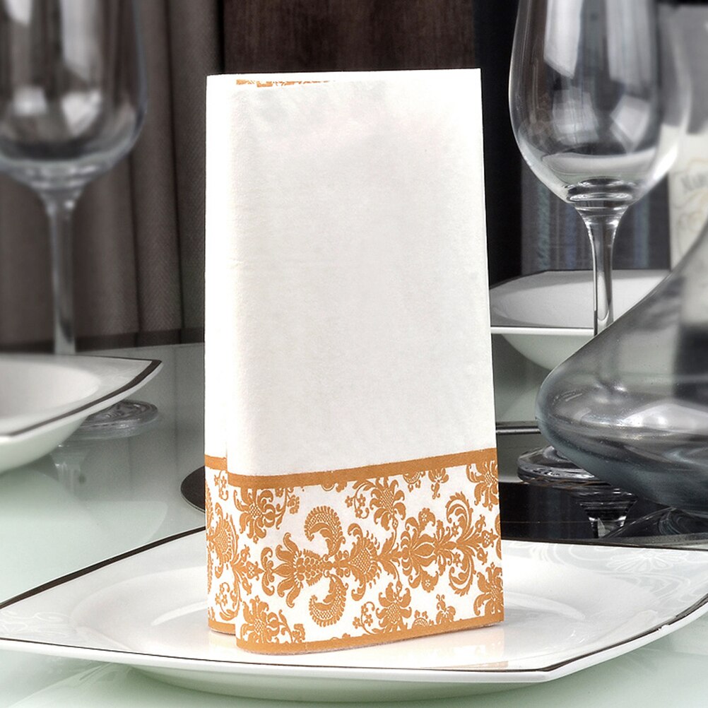 100Pcs Gouden Afdrukken Wegwerp Servetten Tissue Papier Voor Thuis Restaurant Hotel Birthday Party Bruiloft Decoratie