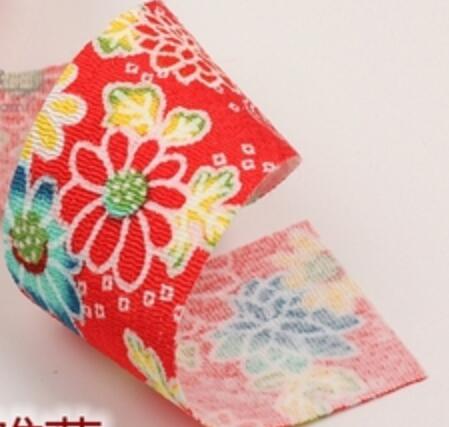 Handgemaakte ambachtelijke patchwork japanse wind retro crêpe katoenen kimono lint 4cm*92cm patch naaien tilda doek: 10