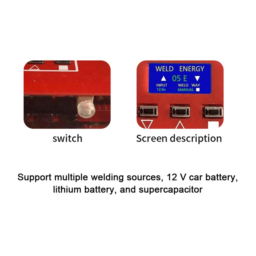 Portable Spot Welding Machine LCD Display 18650 Battery Various Welding Spot Welding Machine