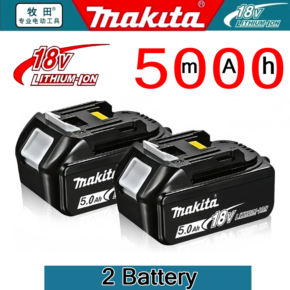 Makita 18V Battery 5Ah BL1850B Lithium ion Genuine Makita 18V Battery BL1850 BL1860B BL1860 BL1840B: PURPLE