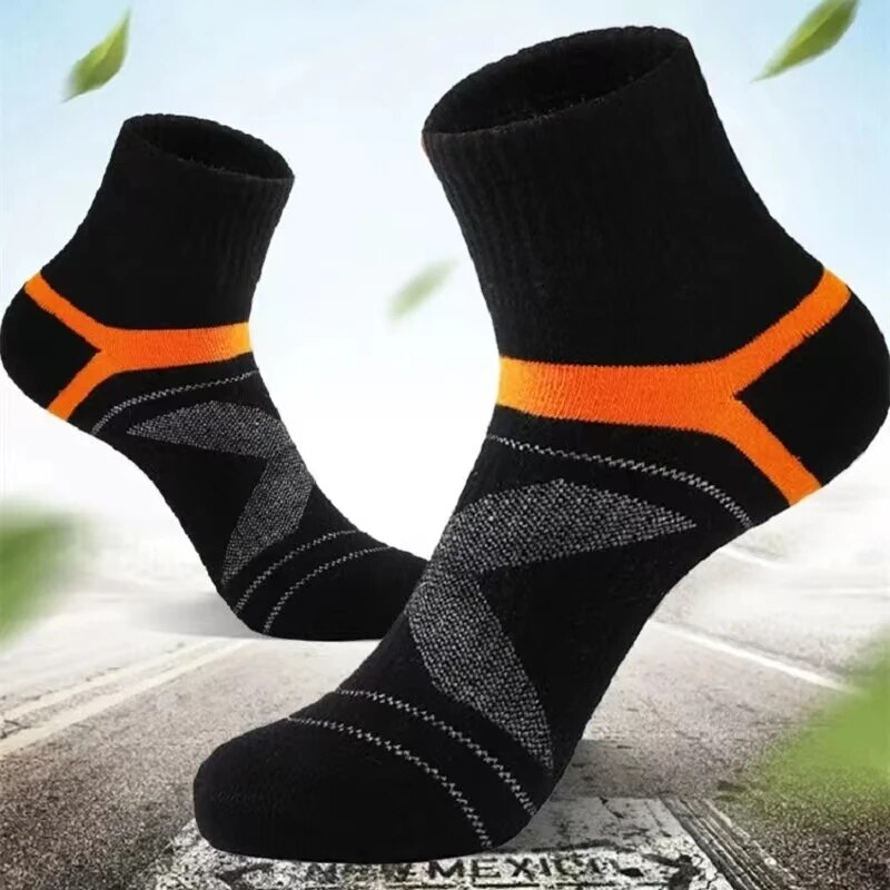 Chaussettes de dehors Noires pour Homme, Décontractées, de , Respirantes, pour Automne et Hiver, Lot de 3/5/10/20 Paires