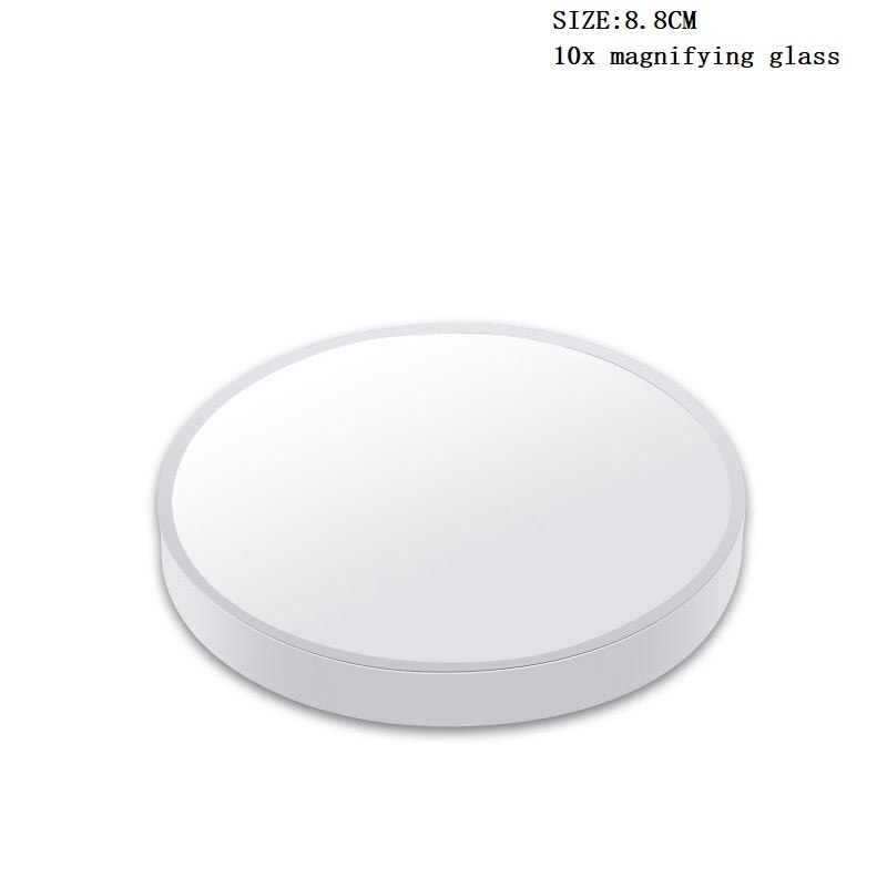 Round Decorative Mirror Nordic Portable Desktop Makeup Mirror Sucker Magnifying Glass Home Bathroom Beauty Dressing Table Decor: B-10x magnifying-S-W