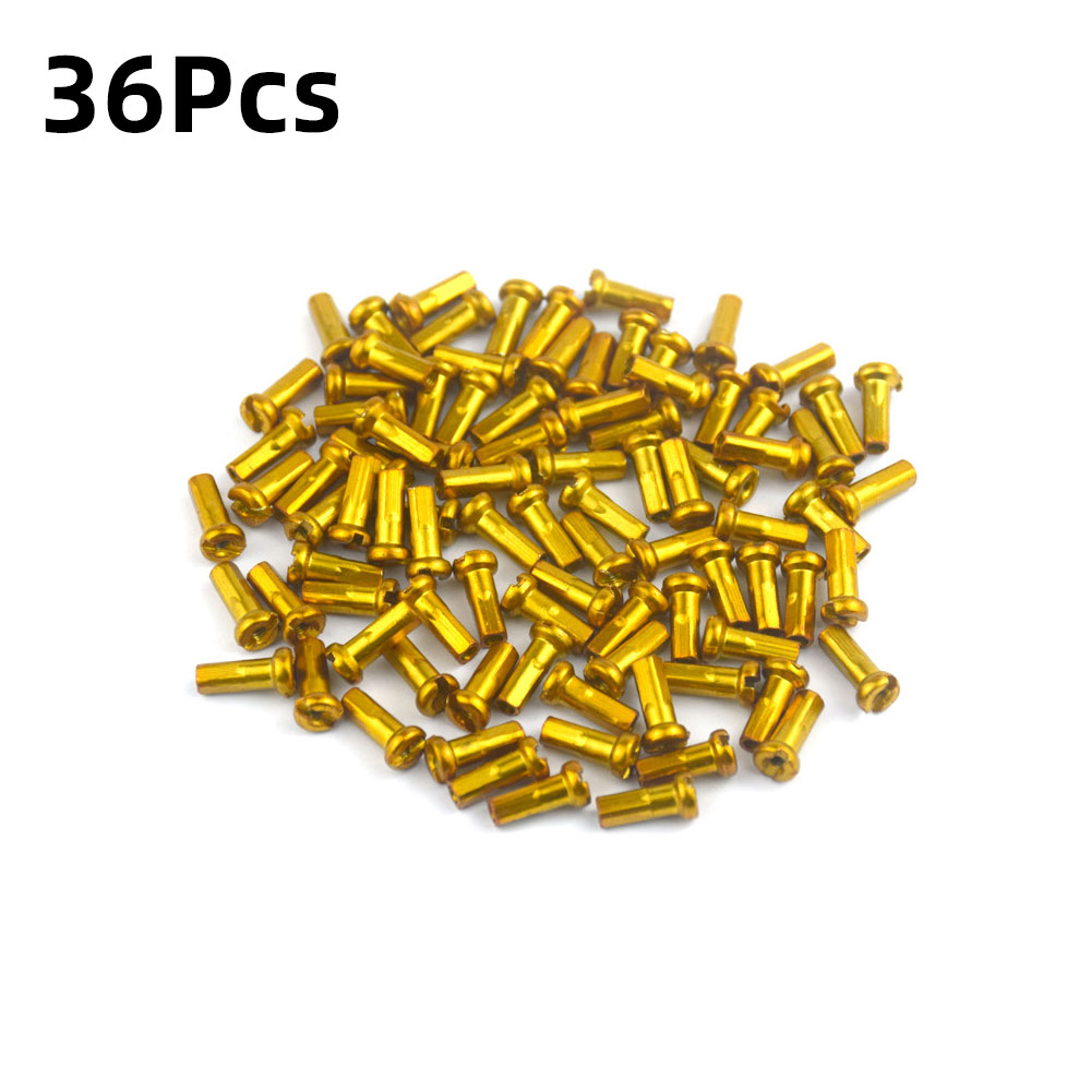 Tapa para radios de bicicleta de 14G, 36/72 Uds., tapa para pezones de rueda de ciclismo para radios de 2mm y 14mm, tetina para radios de rueda colorida: Rojo