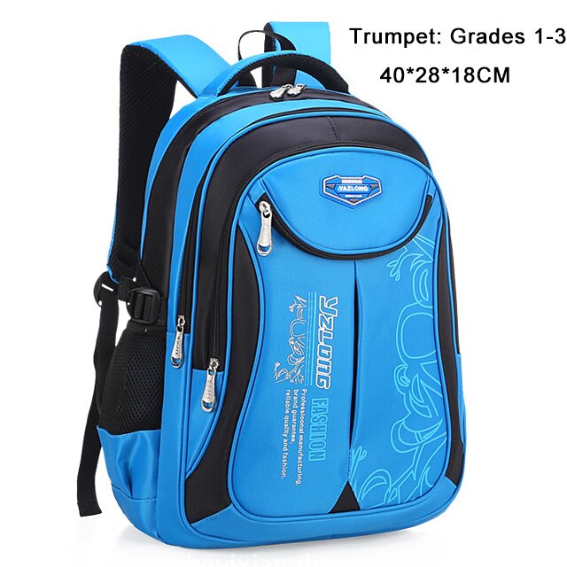 Sacs d'école étanches pour enfants, sacoche orthopédique pour filles et garçons, cartable pour enfants, cartable d'école primaire: blue small