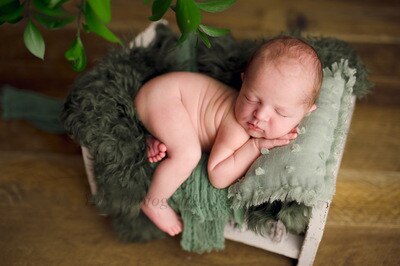 2 stks/set Poseren Zitzak Voor Pasgeboren Fotografie Props Kussens + Hoed Flokati Mand Vullen Accessoires Baby Foto Schieten Studio