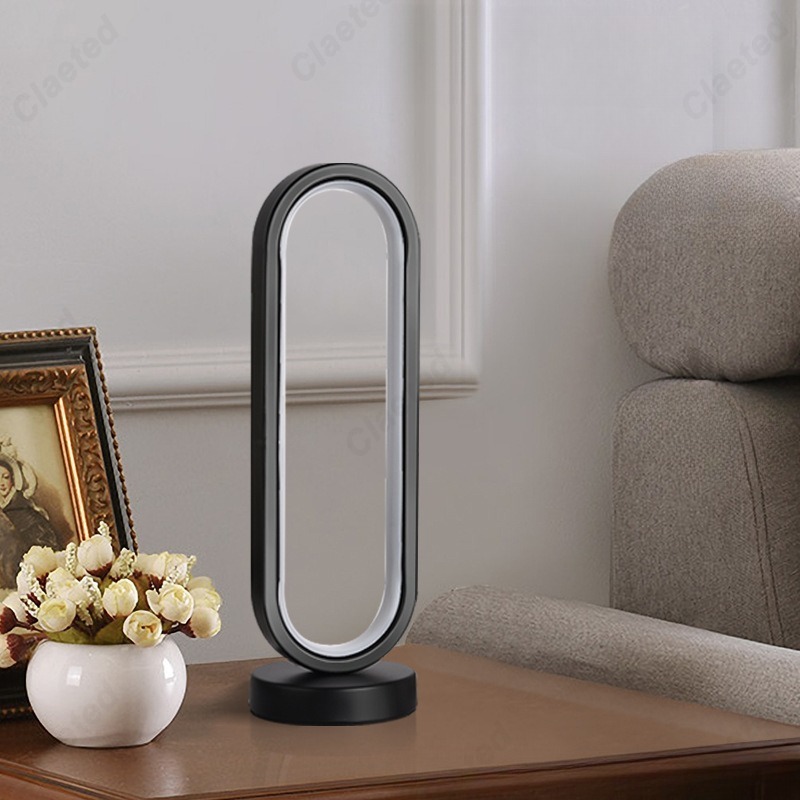 Led Ovale Bureaulamp Retro Eenvoudig Dimbaar Usb Plug-In Slaapkamer Bedlampje Warm Bar Restaurant Sfeer Decoratie Verlichting
