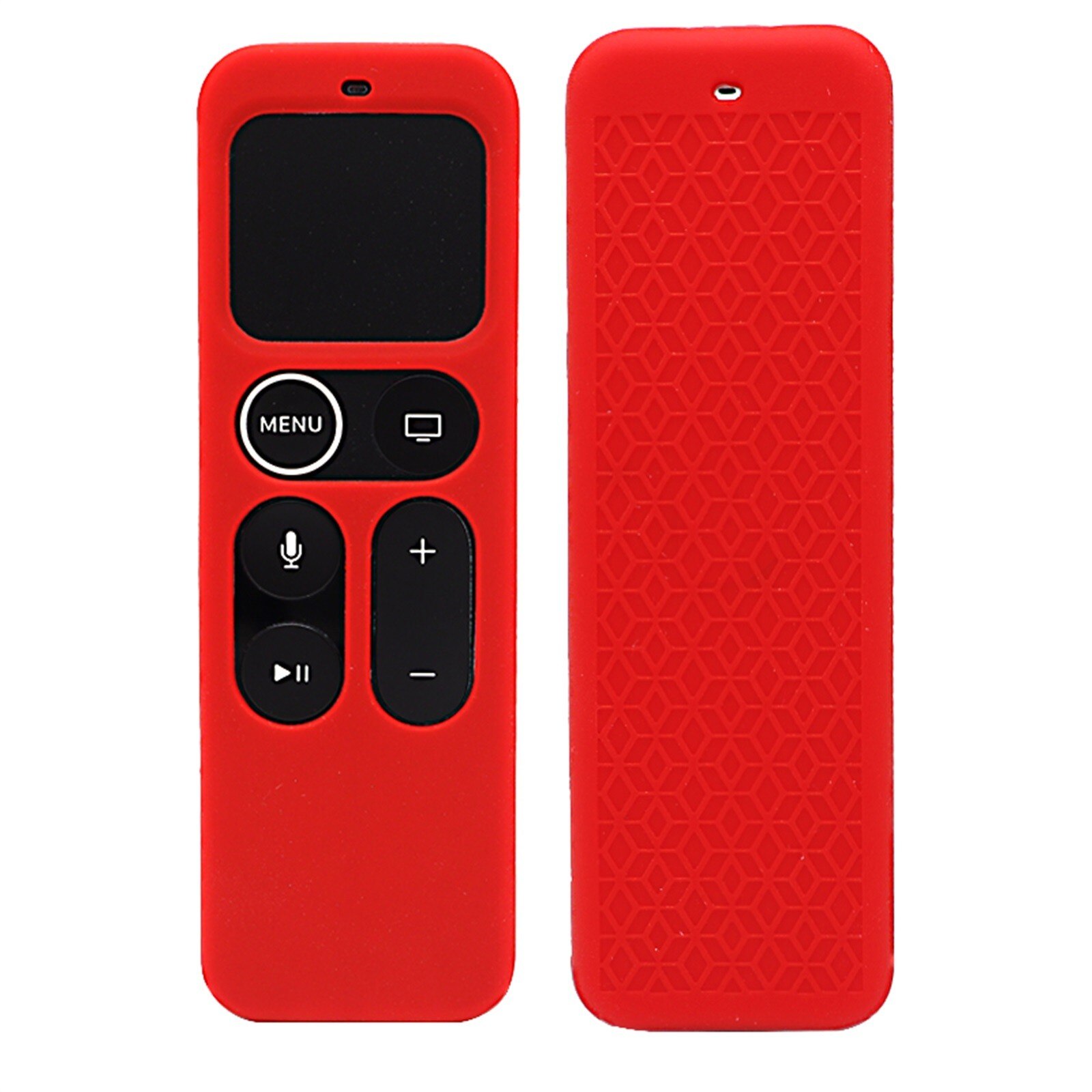 Silicone Remote Case For Apple TV 4K 5th 21 Remote Control Shockproof Protective Shell Replacement Remote Case Cover: Red