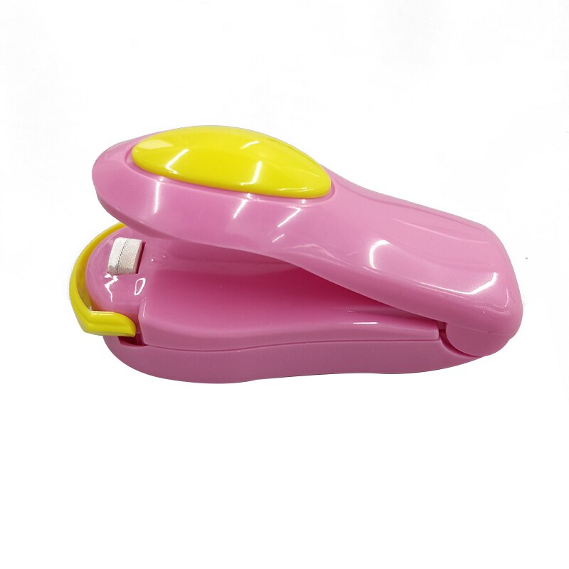 Bärbara påsklämmor handhållna mini elektrisk värmeförseglingsmaskin impulsförseglare tätningspackning plastpåse arbete 6 färger: 4