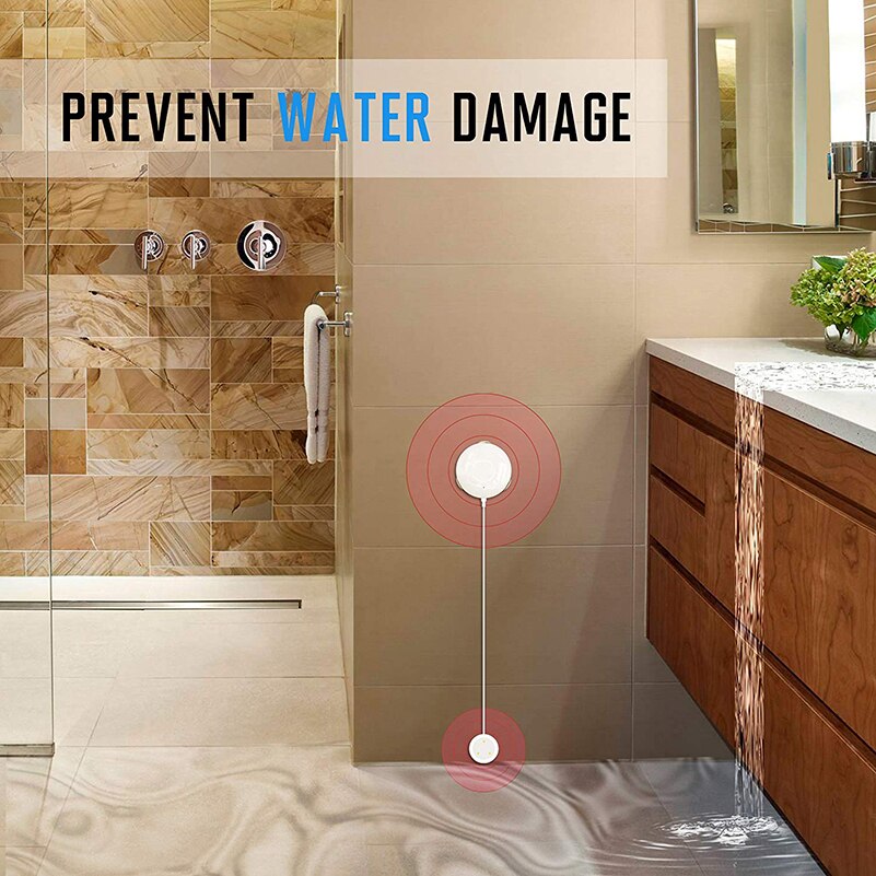 Hoge gevoelige Water Lekkage Alarm Detector Water Alarm Lek Sensor Detectie Flood Alert voor smart leven app controle