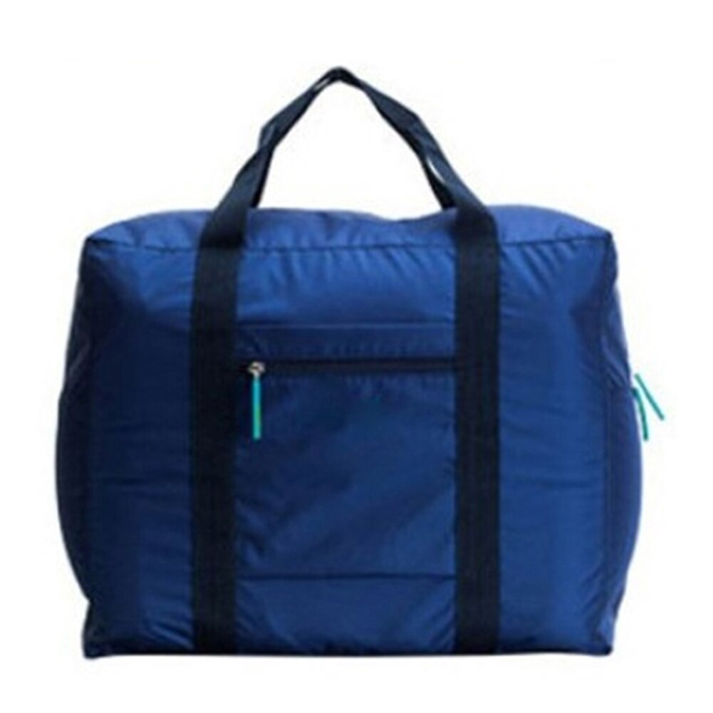 Waterdichte Reistas Grote Capaciteit Opslag nylon Opvouwbare Tas Voor Kleding Container Bagage Reizen Koffer Tassen 45*20*36cm: Navy blue