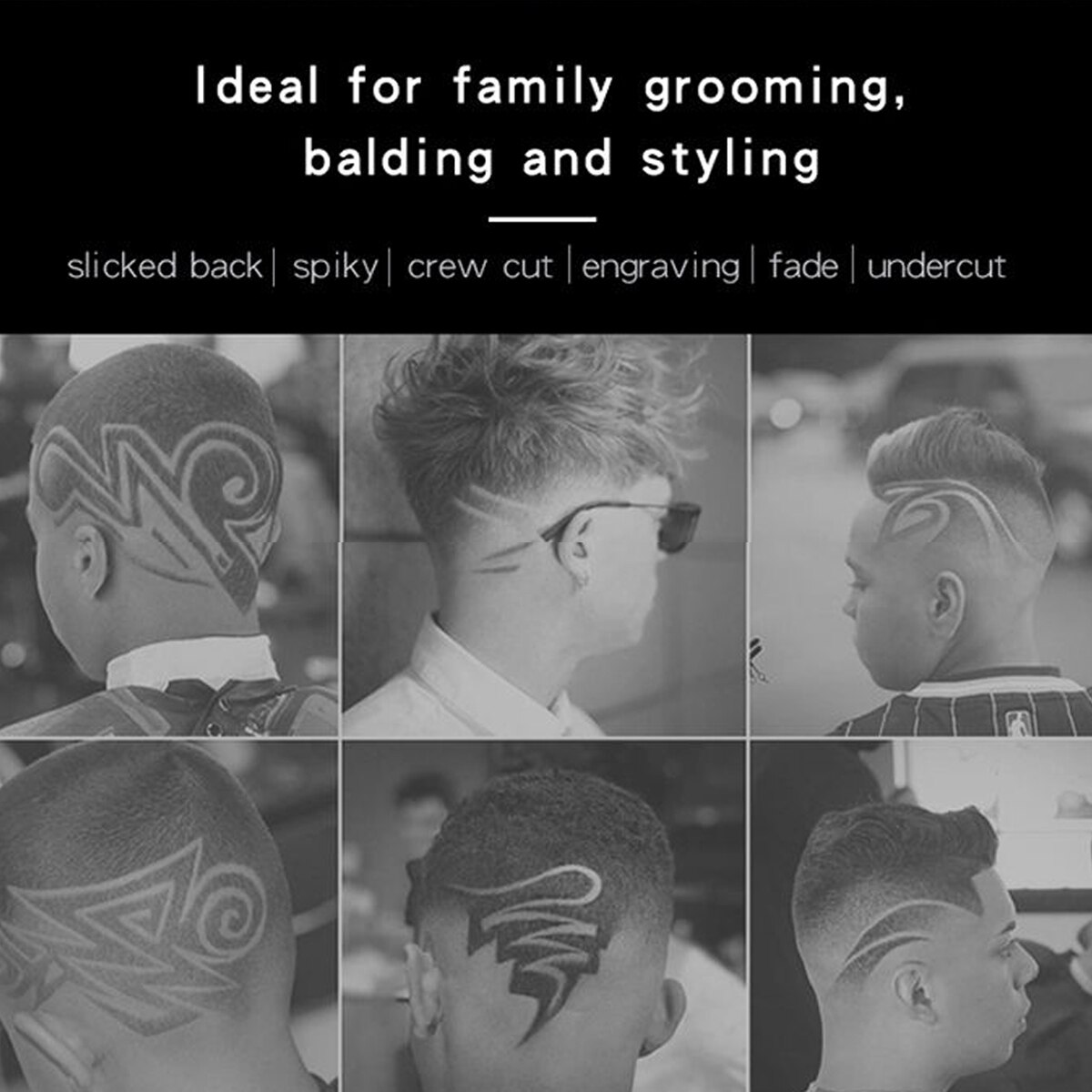 Tagliacapelli HTC tagliacapelli tagliacapelli elettrico tagliacapelli professionale per uomo barbiere con filo spina ue