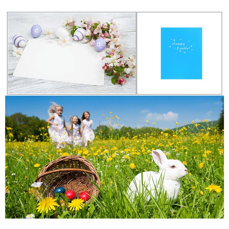 3D Pop Up Card with Envelope Easter Greeting Card Easter Flower Basket Postcards