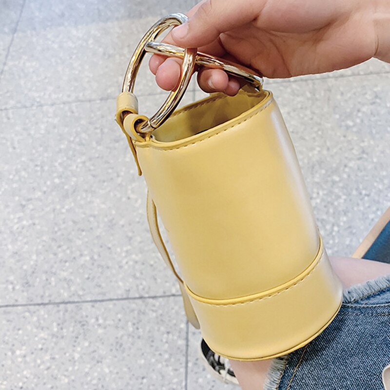 2021 moda damska torba na ramię kreatywna torba posłaniec Crossbody śliczna cylindryczna torebka wiadro torebka dzika przekątna