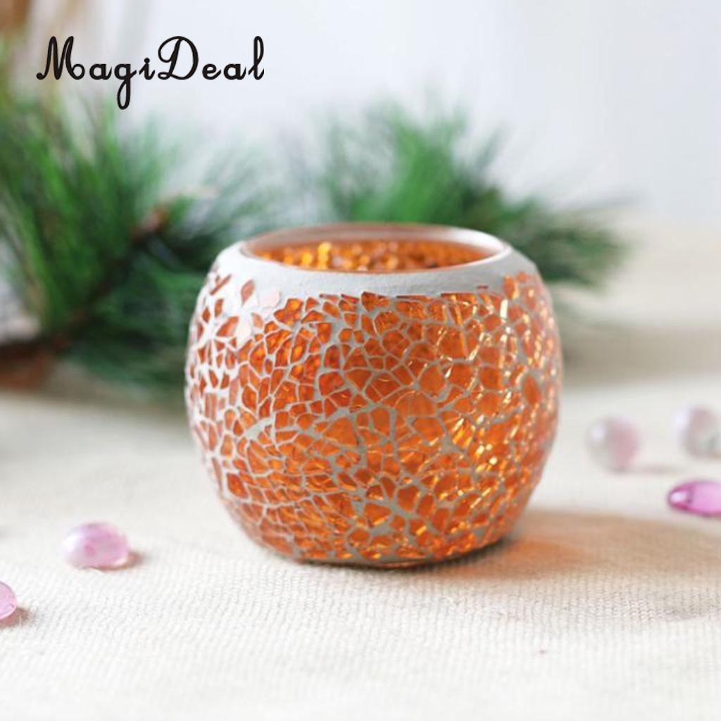MagiDeal sortiert Marokkanischen Mosaik Glas Votiv Kerzenhalter Tee Licht Leuchter Kerzenhalter Heimat Dekor Tabletop Mittelpunkt: 09