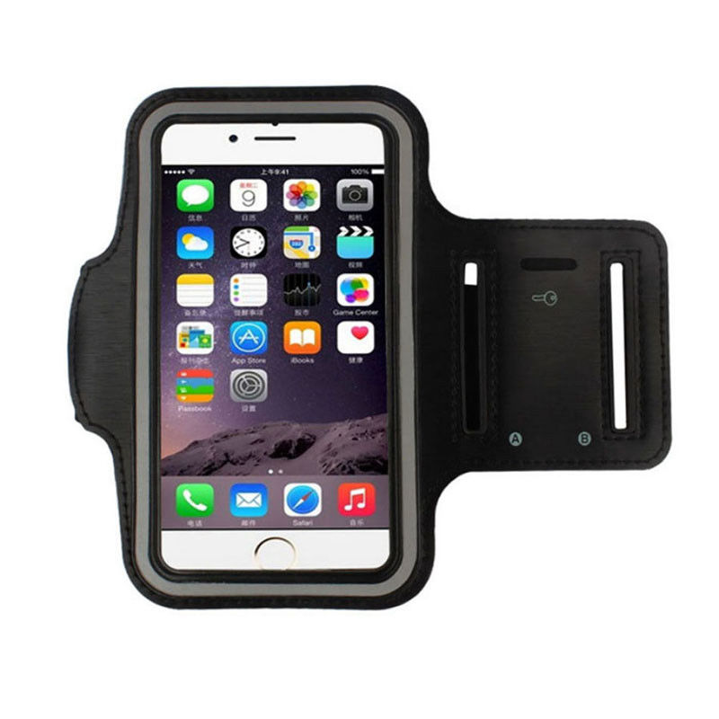 Universal Lauf Gym Armband Wasserdichte Handy Tasche für iPhone 6 7 plus Xiaomi Redmi Hinweis 3 4 4X Sport Mobile telefon Fall für Lauf: Black for 4 5 5s 5c