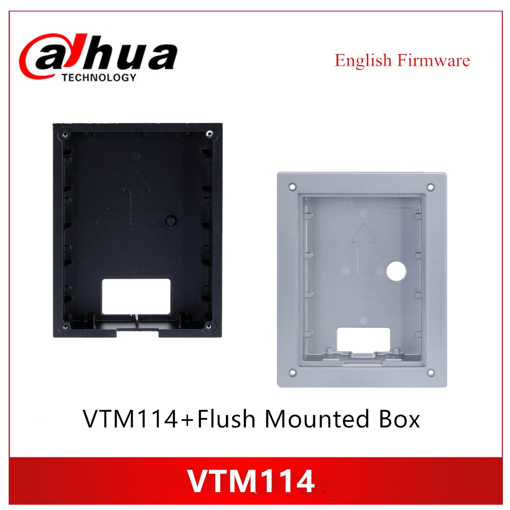 Dahua VTM114 + Flush Mounted Box Aluminum alloy flush box Used to VTO2202F(-P) intercom accessory