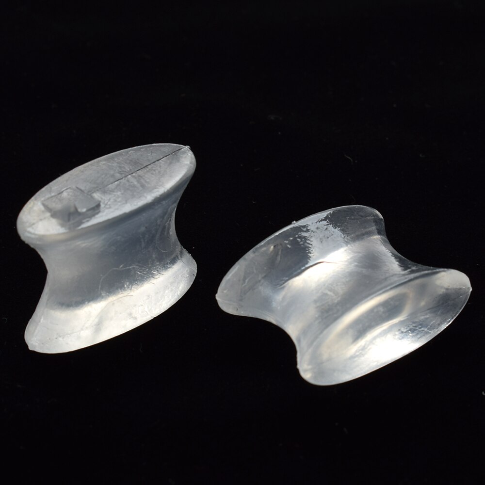 2Pcs /pair Soft Silicone Toe Separators Spacer Straightener Foot Bunion Pain Relief Tool