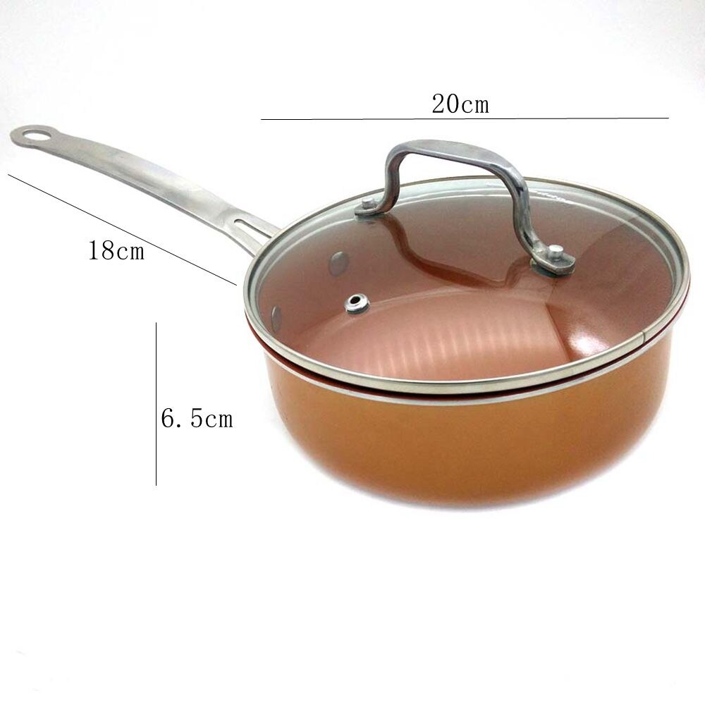 Sweettreats Nonstick Copper Ceramic Coated Cookware pan with Induction Compatible and Dishwasher Safe Oven Safe bestselling