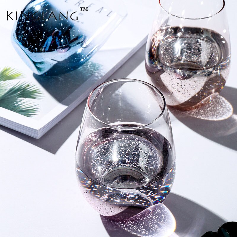 600ML Ins Nordic sky glass Glass Cups Heat-resistant Star Sky Cup Glassware Drinking Glasses for Water Juice Beer Wine Bar