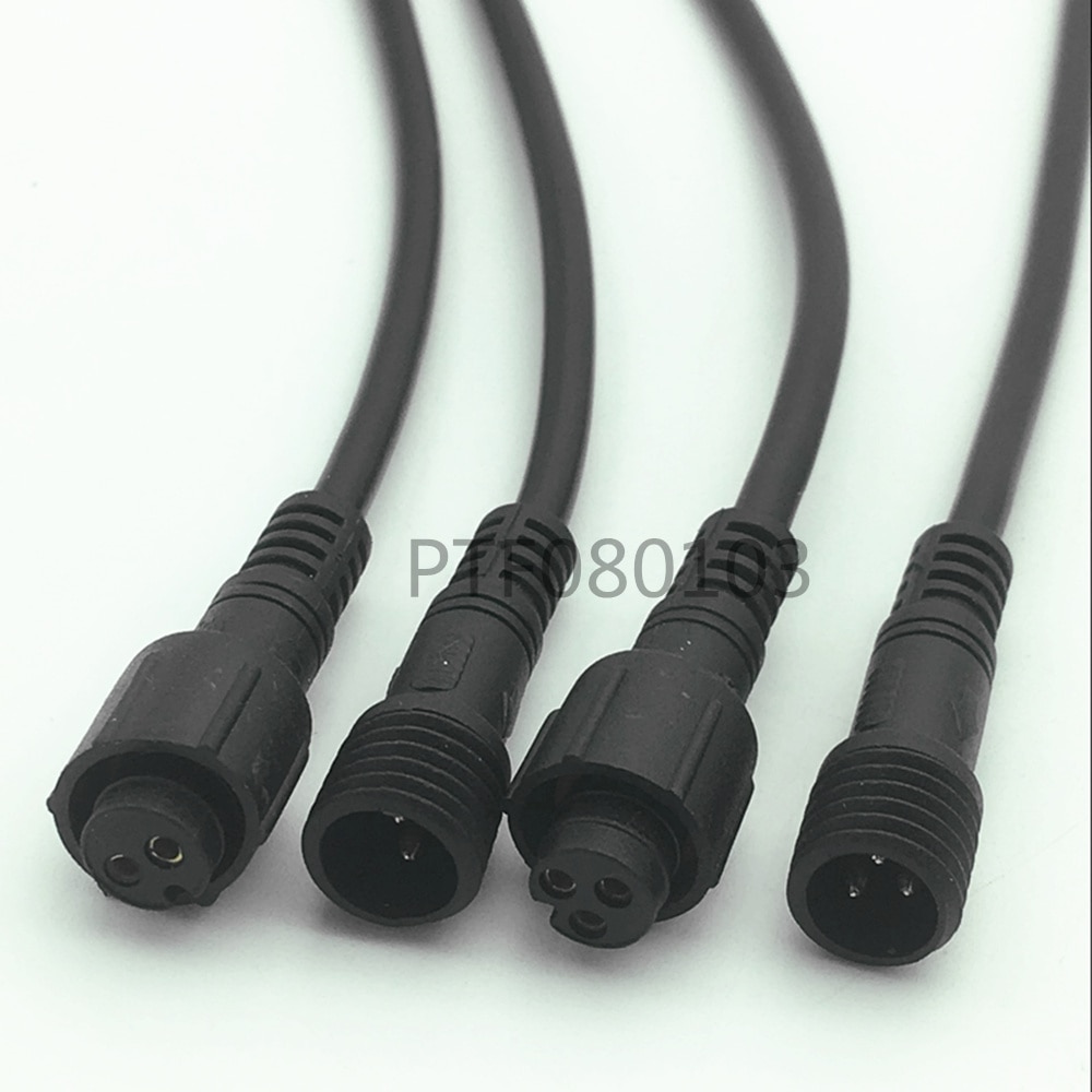 5 Pairs 2 pin 3 pin 4 Pin 20 cm Connectoren Socket Plug 0.2mm 24AWG LED Cable LED Strips Waterdichte IP65 Mannelijke/Vrouwelijke