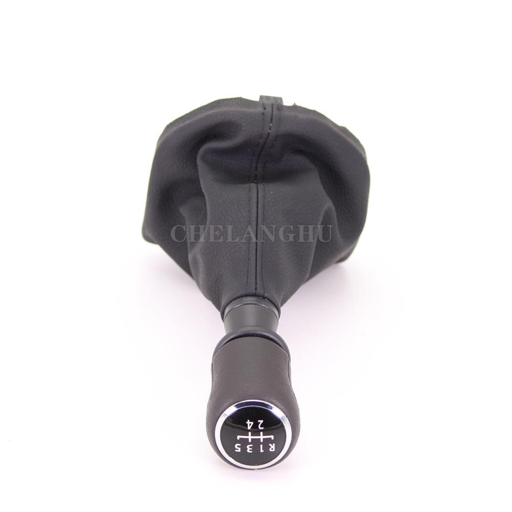 For VW Transporter Multivan Caravelle T6 T7 Car 5/6 Speed Gear Shift Stick Knob Level With Leather Boot