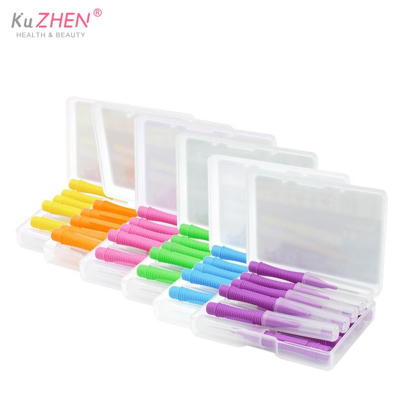 10 Stk/doos 0.4-1.5Mm Interdentale Borstels Gezondheidszorg Tand Push-Pull Escova Verwijdert Voedsel En Plaque Beter tanden Mondhygiëne Tool