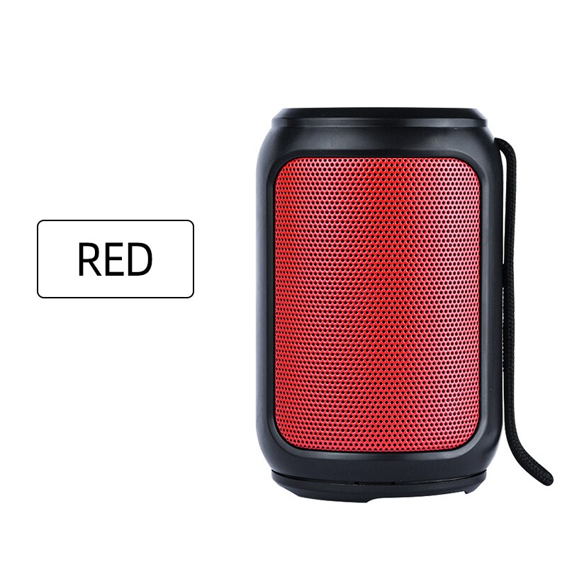 Portable Bluetooth Speaker Draadloze Bass Kolom Waterdichte Outdoor Muziek Vibro Speakers Subwoofer Luidspreker Voor Iphone: Red