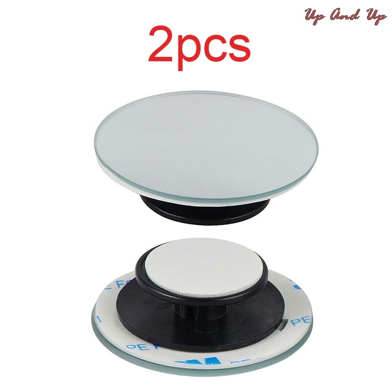1Pc/2pcs Car 360 Degree Wide Angle Convex Mirror Small Round Side Blindspot Rearview Parking Mirror Framless Blind Spot Mirror: B2