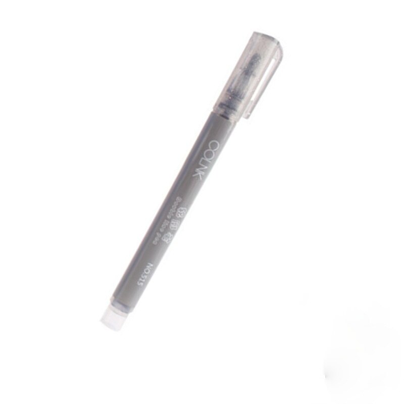 Stylo surligneur coloré pour dessin et écriture, marqueur Fluorescent à Double ligne: gray
