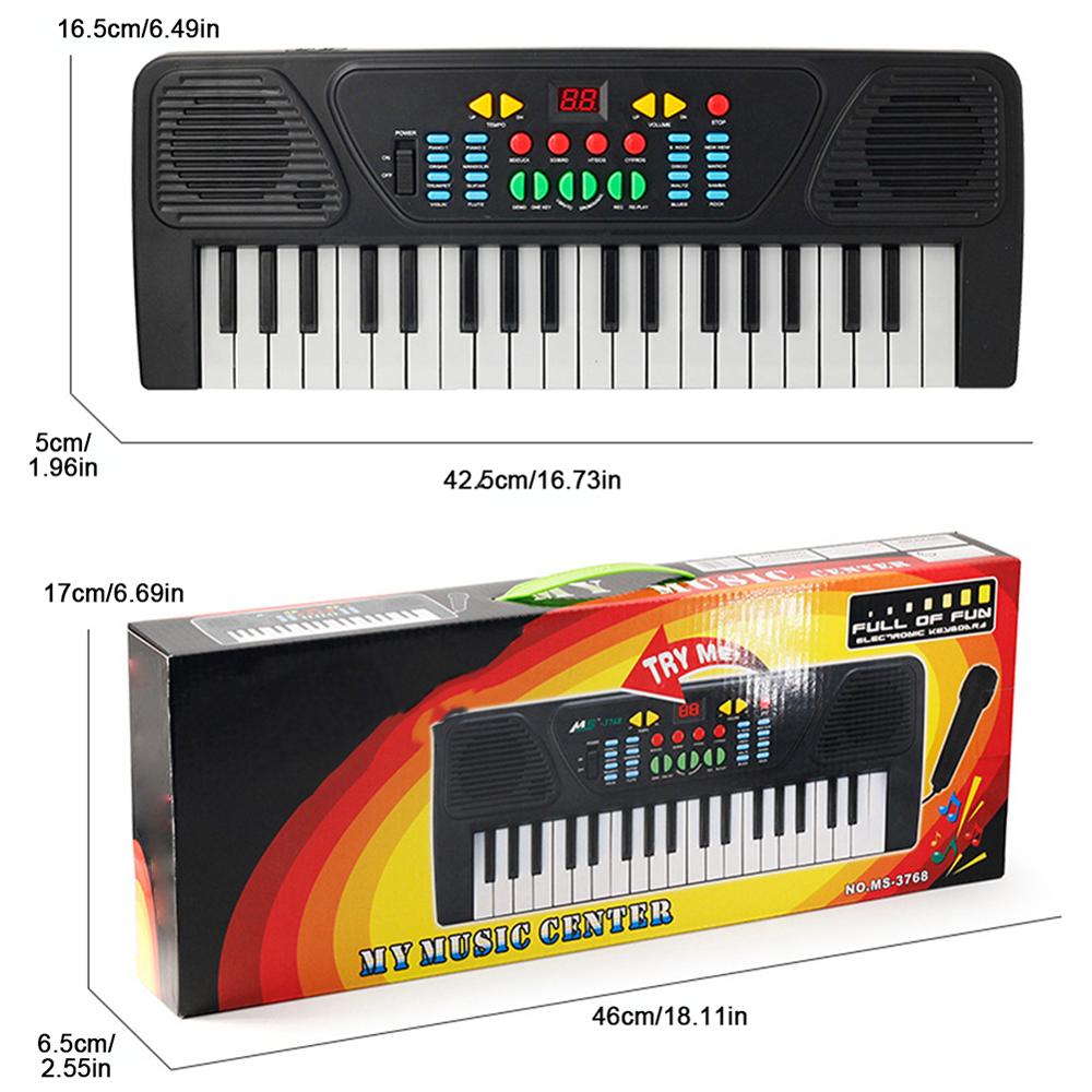 37-- tasters digitalt elektrisk piano keyboard bærbart multifunksjonelt keyboard med mikrofon musikk keyboard elektrisk keyboard