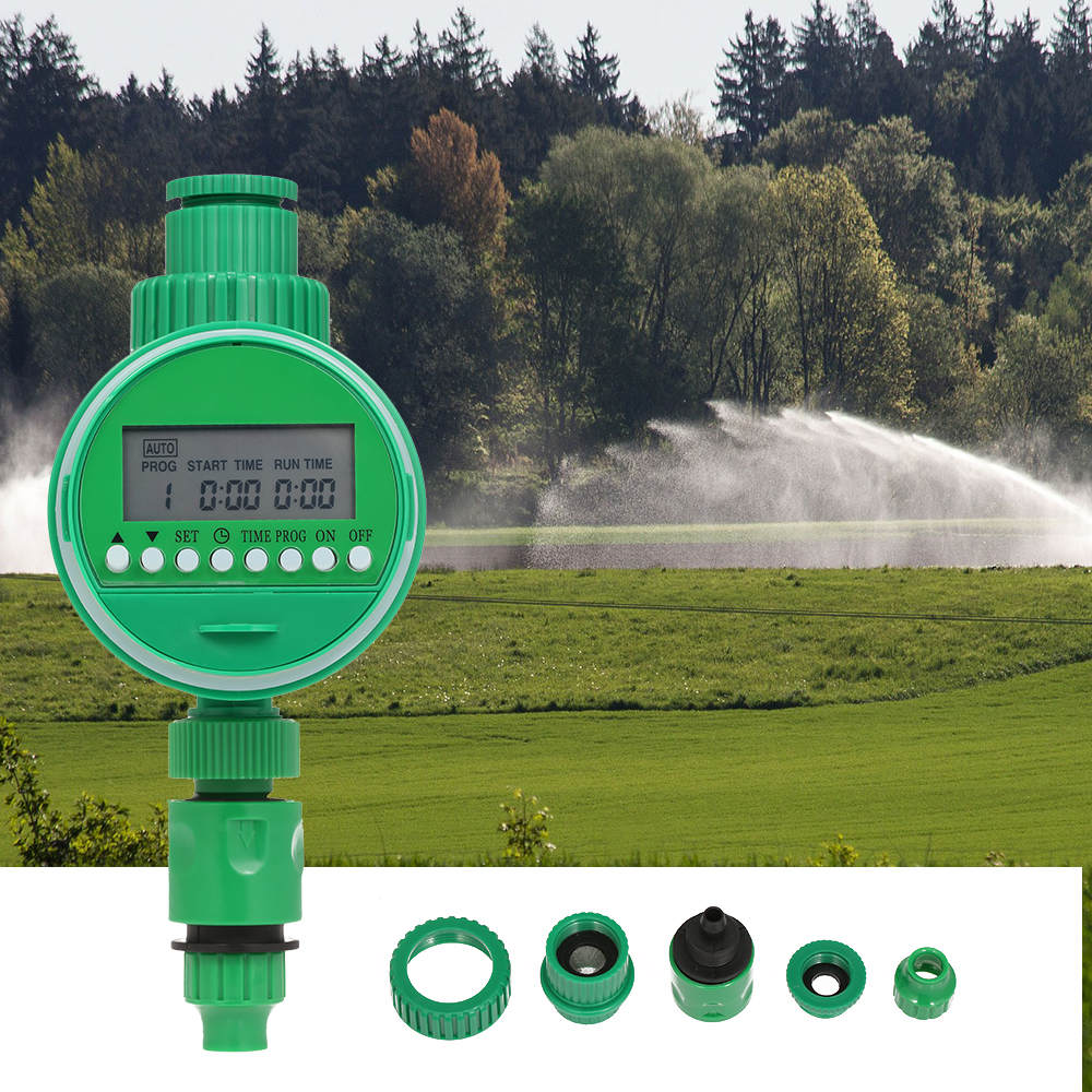 Automatic Garden Water Timer 3/4" 1/2" Tap Electronic LCD Intelligent Timer Home Ball Valve Watering Timer Irrigation System