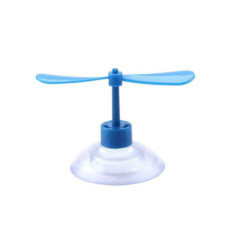 Motorrad Fahrrad Helm Fan Fahrrad Dekoration Fahrrad Zubehör Saugnapf Propeller Kindheit spaß Saugnapf Propeller: Blau