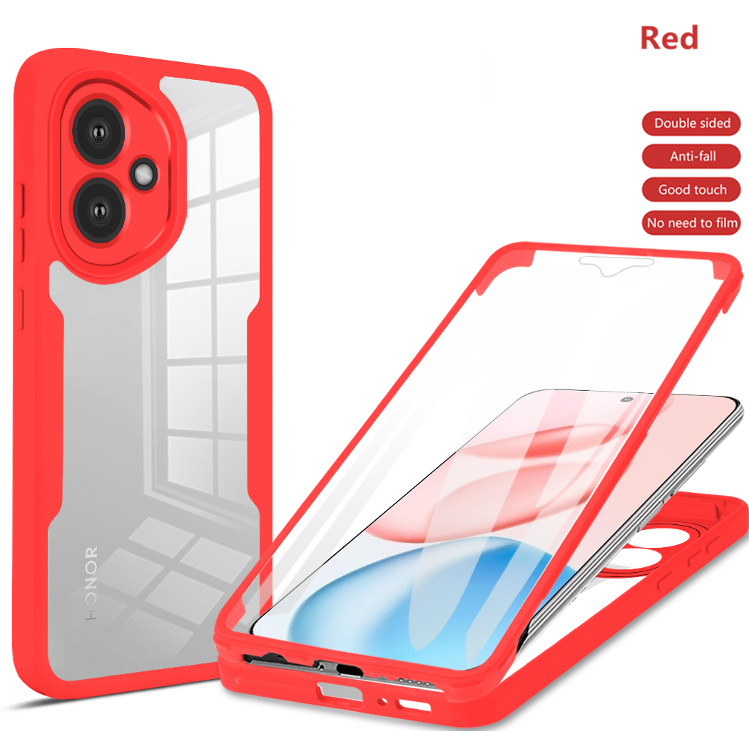 Funda protectora de cuerpo completo a prueba de golpes para Honor 400 Pro Honor 400 Lite 5G, Protector de pantalla, Fundas Coque Capa: Rojo / Honor 400 Lite