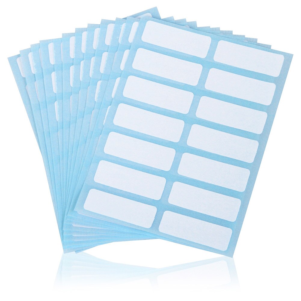 168Pcs Self-adhesive Labels Blank Name Number Sticker Student Office Stationery Strong Viscosity Label Child Stationery Sticker