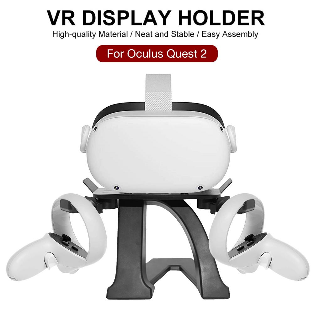 Rondaful vr stand til oculus quest 2 vr headset display holder game controller opbevaring stativ til oculus go rift rift s quest 1/2: Default Title