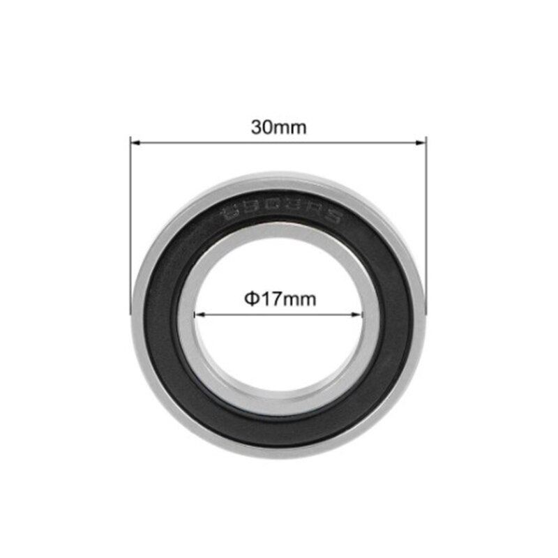 Roulement à billes LBER 6903-2RS, Section mince, ABEC-1 (10 pièces) 17x30x7mm, 6903 2RS, roulement à billes 6903RS 61903