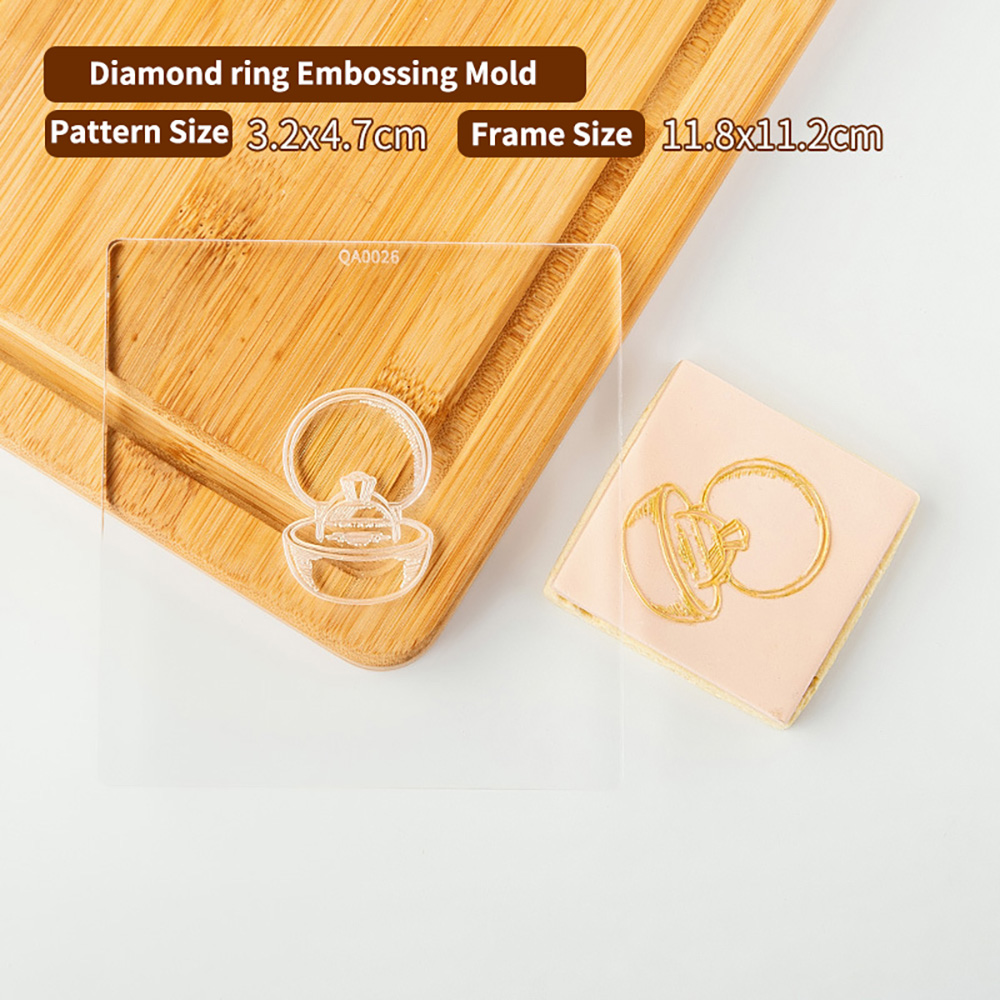 Verktøy for bryllupskakedekorering, kakepresse, stempel, pregemaskin, kjeksutstikker, fondant, sukkerhåndverk, kakeutstikkere, form, kakeform: Klar