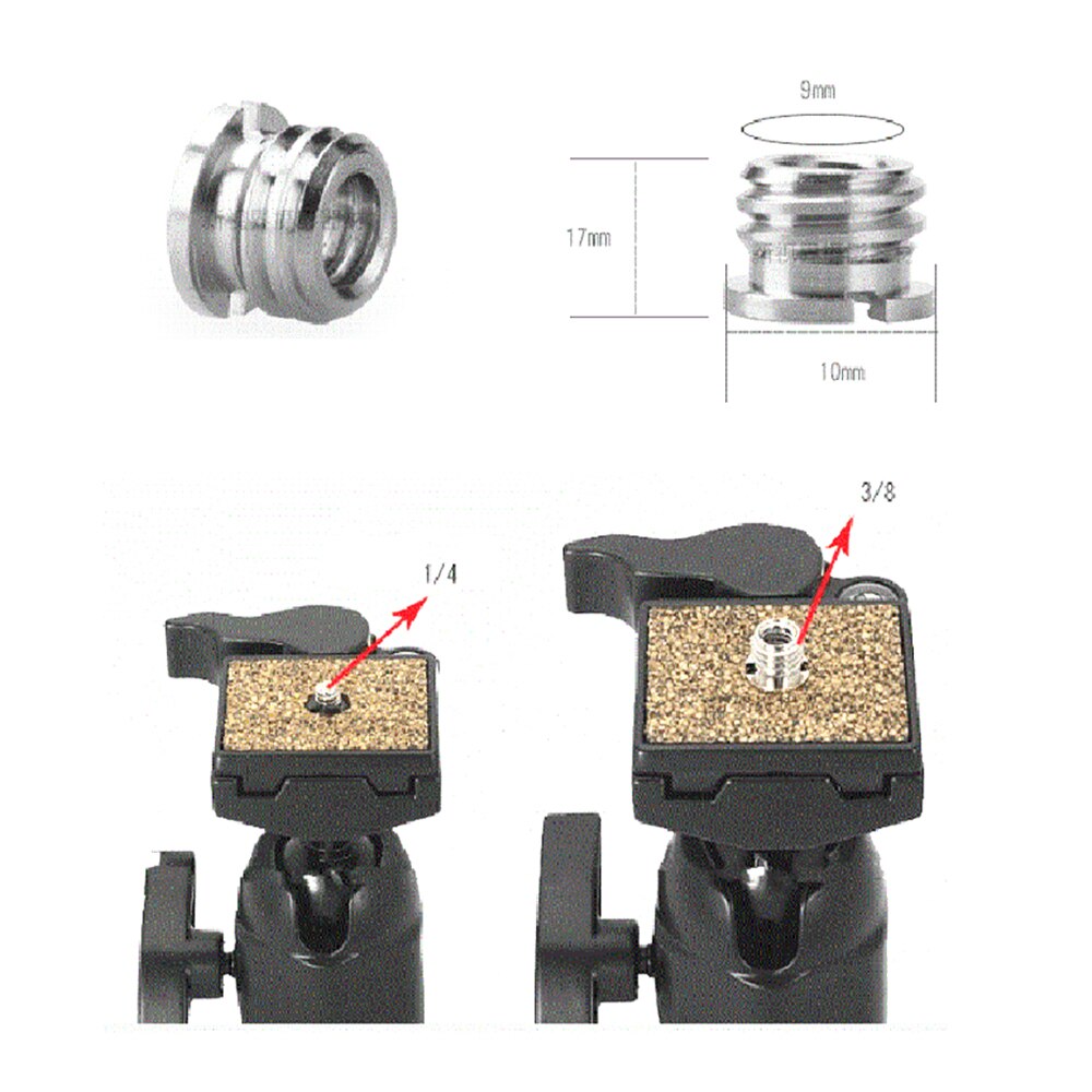 Adaptateur Vis Pour Trépied 1/4 De Pouce - Inox - Universel (LL1502) Par Fittings4you