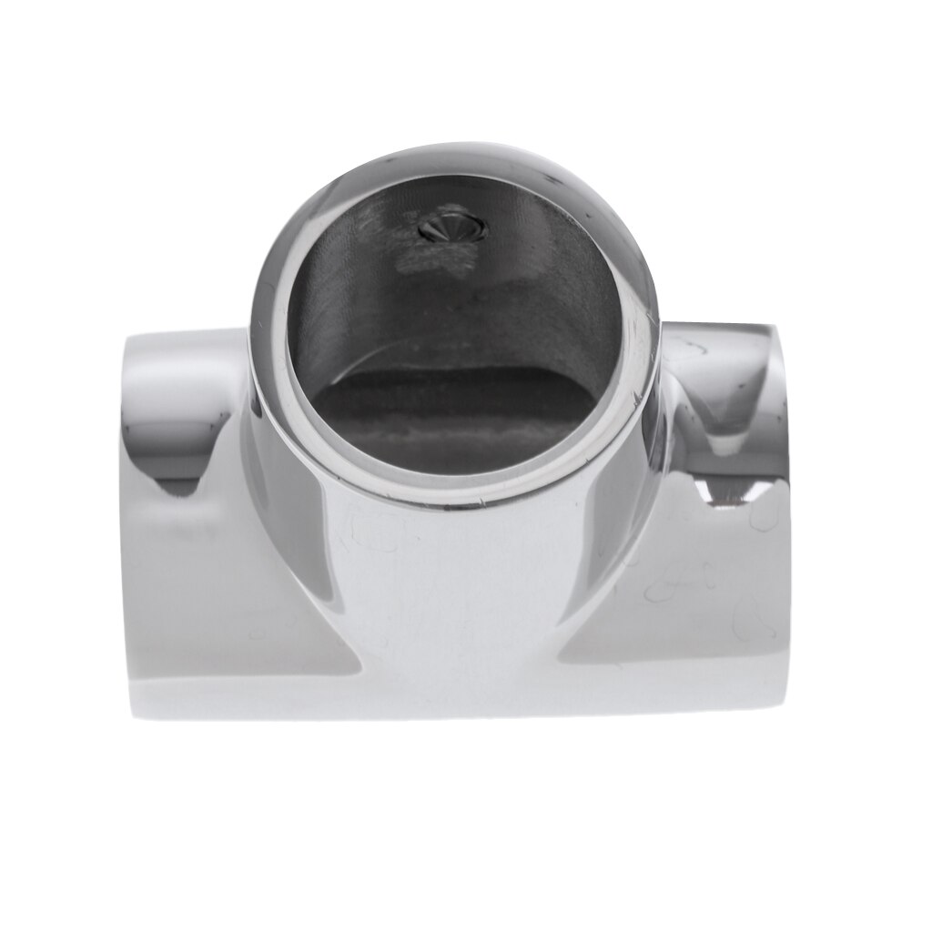 4pcs 316 Stainless Steel Boat Marine Handrail 90 Degree T/Tee Fitting Mirror Polished Rail Connector for 1 inch 25mm Tube