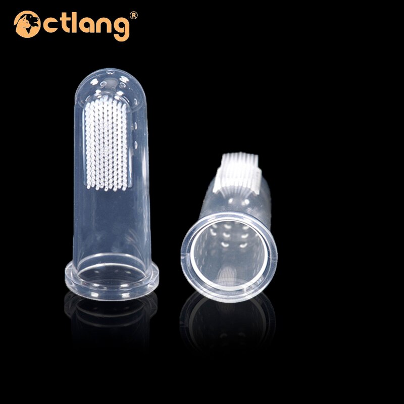 2 Pc Super Soft Pet Finger Toothbrush Teddy Dog Puppy Brush Addition Bad Breath Tartar Teeth Care Dogs Cat Cleaning Supplies
