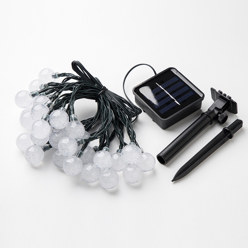 Solar powered 30 led string ljus trädgårdsgång trädgård dekor lampa utomhus vattentät
