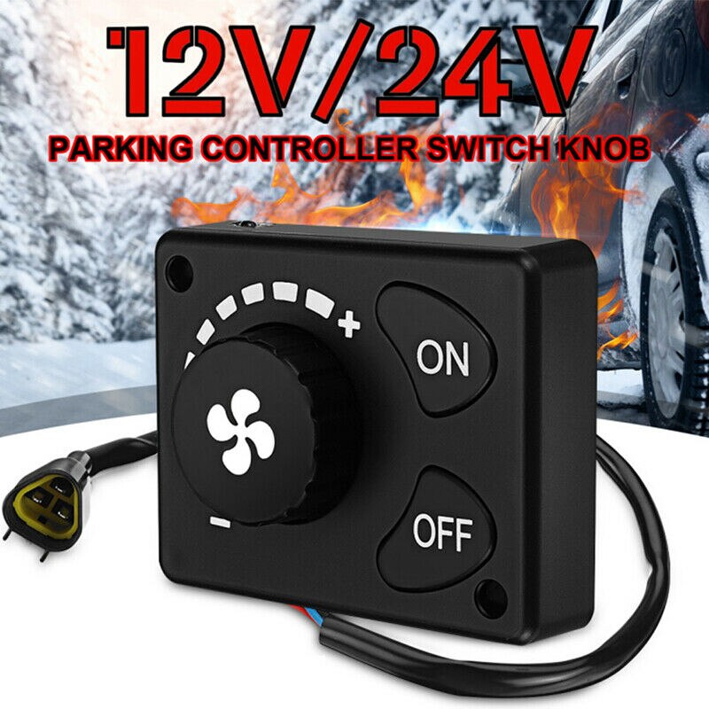 Perilla del interruptor del regulador del calentador de estacionamiento de 12V/24V para el control remoto del estacionamiento del calentador del aire del camión del coche
